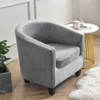 Housse de fauteuil cabriolet velours gris