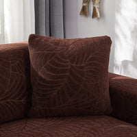 Housse de Canapé d'Angle Imperméable Marron