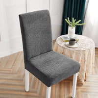 Housse de Chaise Imperméable Feuille Gris Anthracite