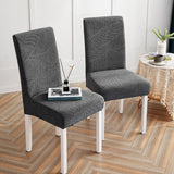Housse de Chaise Imperméable Feuille Gris Anthracite