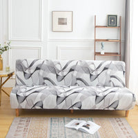 Housse de Clic-Clac à motifs abstraits en noir et gris