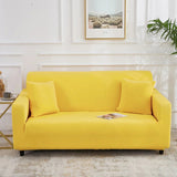 Housse de Canapé extensible jaune uni