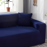 Housse de Canapé d'Angle Bleu Marine