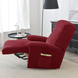 Housse de Fauteuil Relax Velours Rouge