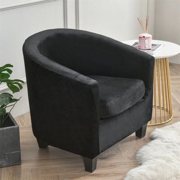Housse de fauteuil cabriolet velours noir