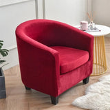 Housse de fauteuil cabriolet velours rouge