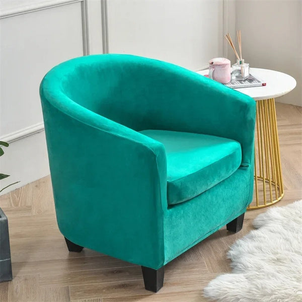 Housse de fauteuil cabriolet velours vert vif