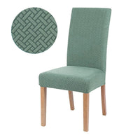 Housse de Chaise Vert d'eau en jacquard