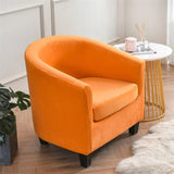 Housse de fauteuil cabriolet velours orange