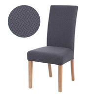 Housse de Chaise Gris anthracite en jacquard